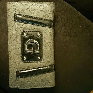 Guess black and gray wallet